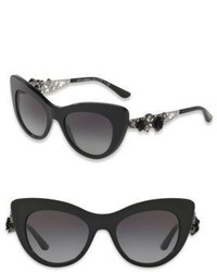 Dolce & Gabbana 50mm Embellished Cat Eye Sunglasses