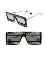 Gucci 60mm Mask Rectangular Sunglasses