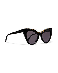Stella McCartney Chain Embellished Cat Eye Acetate Sunglasses