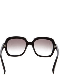 Valentino Crystal Embellished Square Sunglasses