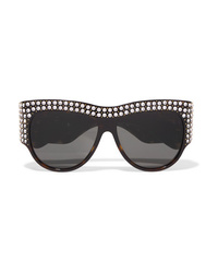 Gucci Embellished D Frame Tortoiseshell Acetate Sunglasses