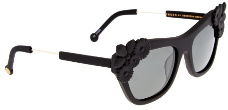 Preen by Thornton Bregazzi Floral Embellished Rubber Sunglasses