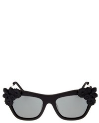 Preen by Thornton Bregazzi Floral Embellished Rubber Sunglasses