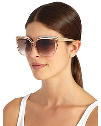 Jimmy Choo Oversized Crystal Embellished Sunglasses