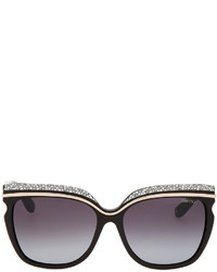 Jimmy Choo Sophia Embellished Sunglasses Black