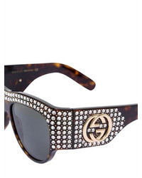 Gucci Swarovski Embellished Square Sunglasses