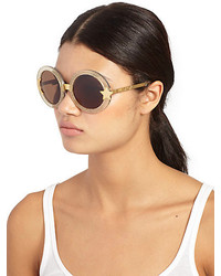 Wildfox Couture Wildfox Luna Round Plastic Sunglasses