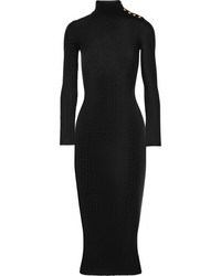 Black Embellished Sweater Dress