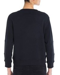 Alexander McQueen Embellished Long Sleeve Sweatshirt