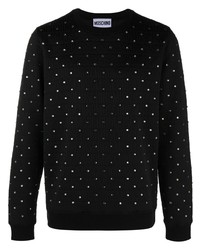Moschino Crystal Embellished Crewneck Sweatshirt