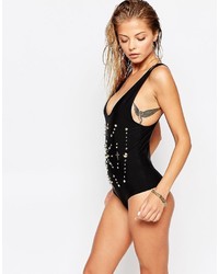 Beach Riot Luv Aj The Gia Embellished Swimsuit
