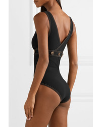 Karla Colletto Lauren Button Embellished Swimsuit