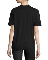 MCQ Alexander Ueen Bird Embellished Classic T Shirt