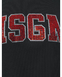 MSGM Embellished Logo T Shirt