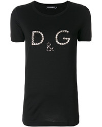 Dolce & Gabbana Embellished Logo T Shirt