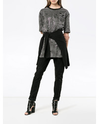 Faith Connexion Metal Embellished Oversized T Shirt