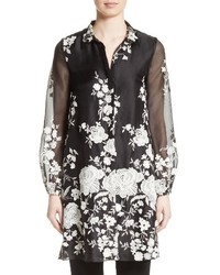 Co Floral Embellished Tunic Top