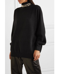 Alexander Wang Studded Wool Blend Turtleneck Sweater