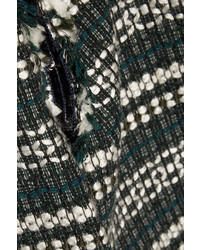 Tory Burch Norfolk Sequin Embellished Tweed Jacket Black