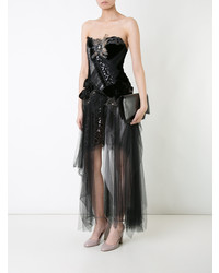 Trash Couture Strapless Velvet Embellished Short Dress