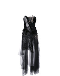 Trash Couture Strapless Velvet Embellished Short Dress