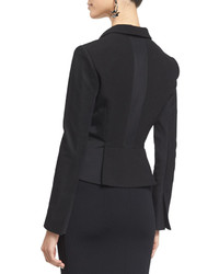 Oscar de la Renta Self Tie Embellished Jacket Black
