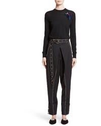 Proenza Schouler Patch Embellished Wool Sweater