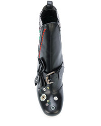 Fendi Embroidered Ankle Boots