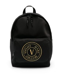 VERSACE JEANS COUTURE Logo Embroidered Zip Up Backpack