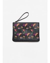 Mango Embroidered Details Toiletry Bag