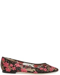 Jimmy Choo Romy Embroidered Floral Flat