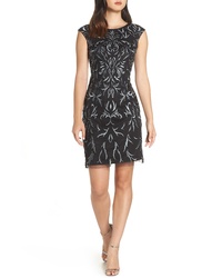 Pisarro Nights Beaded Embroidered Cocktail Dress