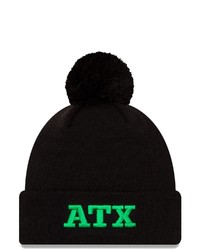 New Era Black Austin Fc 2021 Jersey Hook Cuffed Knit Hat With Pom At Nordstrom