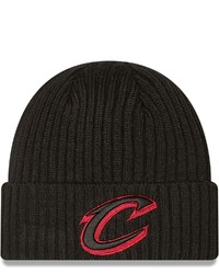New Era Black Cleveland Cavaliers Team Core Classic Cuffed Knit Hat At Nordstrom
