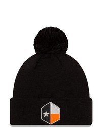 New Era Black Houston Dynamo Fc 2021 Jersey Hook Cuffed Knit Hat With Pom At Nordstrom