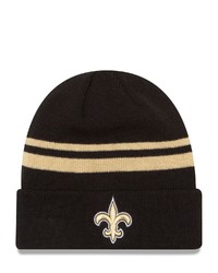 New Era Black New Orleans Saints Team Logo Cuffed Knit Hat At Nordstrom