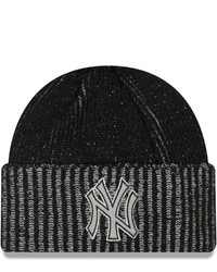 New Era Black New York Yankees Pop Flect Cuffed Knit Hat At Nordstrom