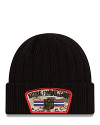 New Era Black Nfl 2021 Salute To Service Cuffed Knit Hat At Nordstrom