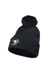 adidas Black Pittsburgh Penguins Alternate Cuffed Knit Hat With Pom At Nordstrom