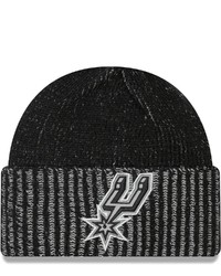 New Era Black San Antonio Spurs Popflect Cuffed Knit Hat At Nordstrom