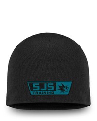 FANATICS Branded Black San Jose Sharks Authentic Pro Training Camp Practice Knit Beanie At Nordstrom