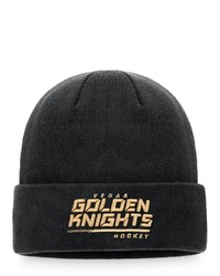 FANATICS Branded Black Vegas Golden Knights Authentic Pro Locker Room Cuffed Knit Hat At Nordstrom
