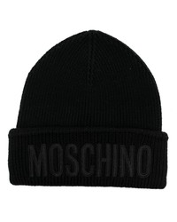 Moschino Embroidered Logo Wool Beanie