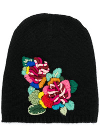 Ermanno Scervino Floral Embroidered Beanie