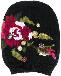 Dolce & Gabbana Floral Embroidered Beanie