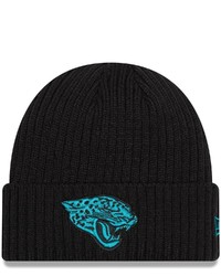 New Era Jacksonville Jaguars Core Classic Black Pop Cuffed Knit Hat At Nordstrom