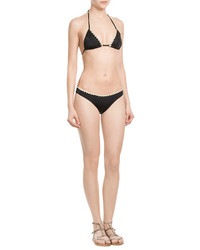 Le By Alessandra Embroidered Bikini Bottoms