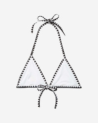 Express Embroidered Triangle Bikini Swim Top