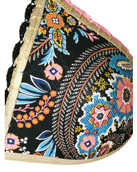 Anjuna Patterned Embroidered Trim Bikini