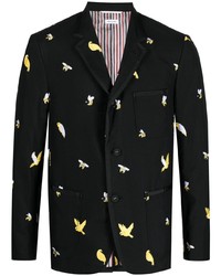 Thom Browne Birds And Bees Embroidered Blazer